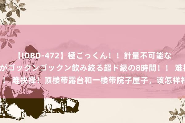 【IDBD-472】極ごっくん！！計量不可能な爆量ザーメンをS級女優がゴックンゴックン飲み絞る超ド級の8時間！！ 难抉择！顶楼带露台和一楼带院子屋子，该怎样礼聘？巨匠给出谜底