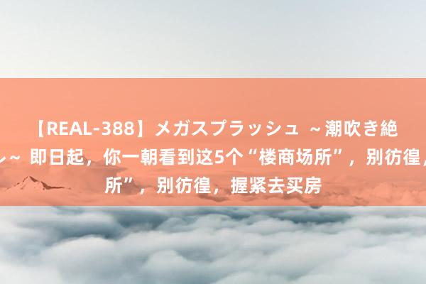 【REAL-388】メガスプラッシュ ～潮吹き絶頂スペシャル～ 即日起，你一朝看到这5个“楼商场所”，别彷徨，握紧去买房