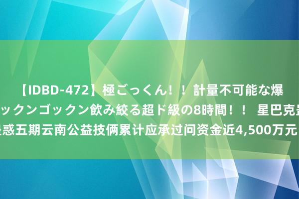 【IDBD-472】極ごっくん！！計量不可能な爆量ザーメンをS級女優がゴックンゴックン飲み絞る超ド級の8時間！！ 星巴克蛊惑五期云南公益技俩累计应承过问资金近4，500万元  径直收益咖农超10，000名